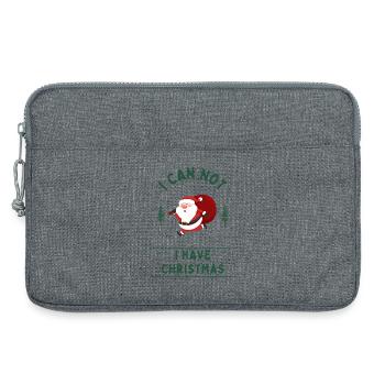I can't, I have Christmas - Laptop bag 13" - heather grey - Front