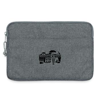 Choisir un camp - Protéger le climat - Sacoche pour ordinateur portable 13 pouces - gris chiné - Devant