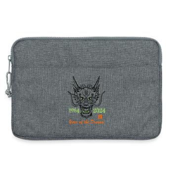Jahr des Drachen 1964-2024 - Laptoptasche 13" - Grau meliert - Vorne