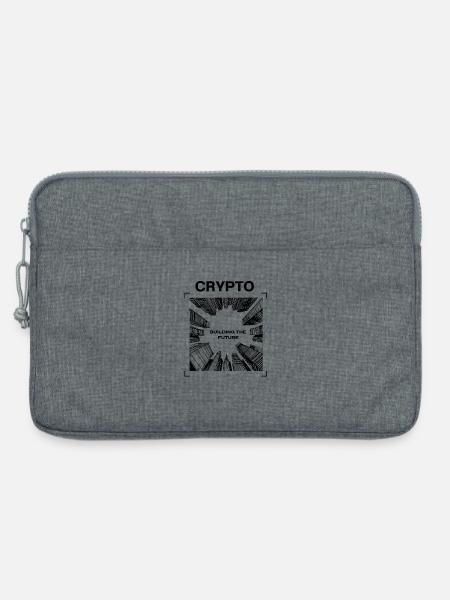Crypto - BUILDING THE FUTURE - Laptoptasche 13" - Grau meliert