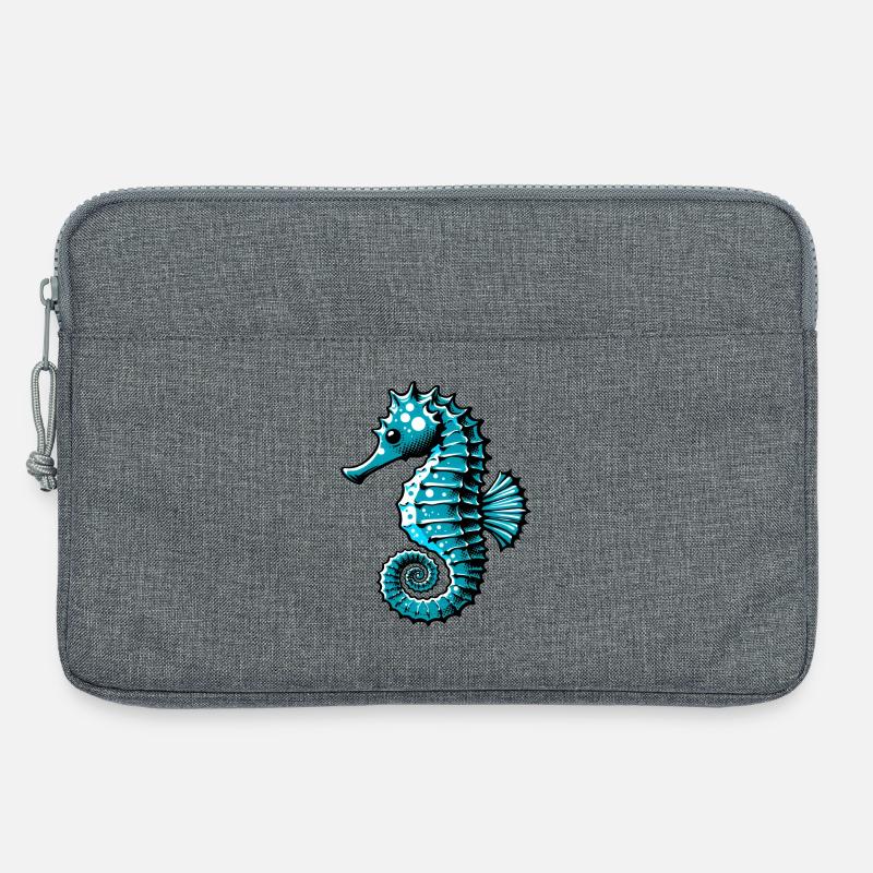 Seepferdchen - Laptoptasche 13" - Grau meliert