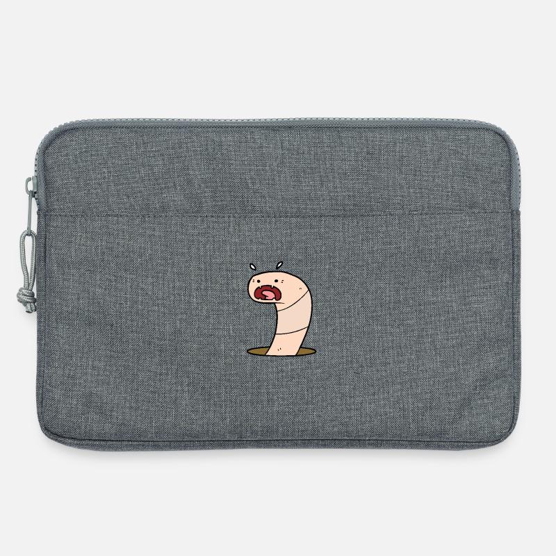 Beweglicher Wurm - Laptoptasche 13" - Grau meliert