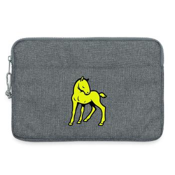Cute Horse - Laptoptasche 13" - Grau meliert - Vorne