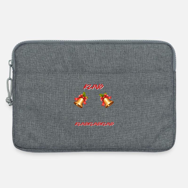 Weihnachts Glöckchen - Laptoptasche 13" - Grau meliert