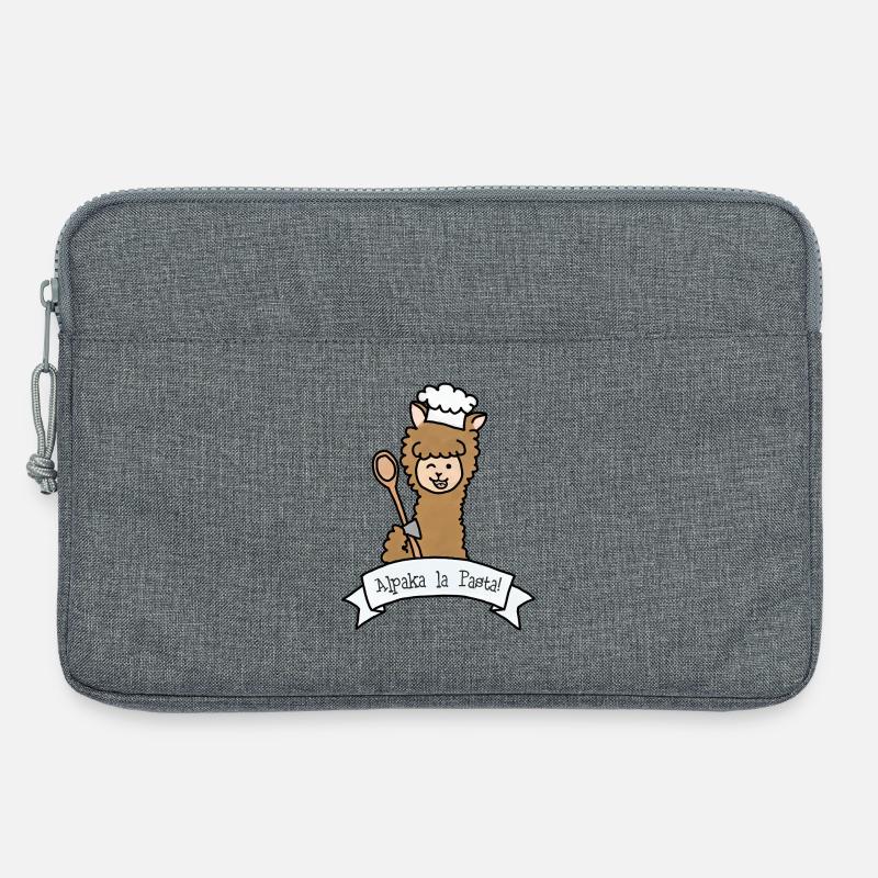 Alpaca la Pasta! - Laptop bag 13" - heather grey