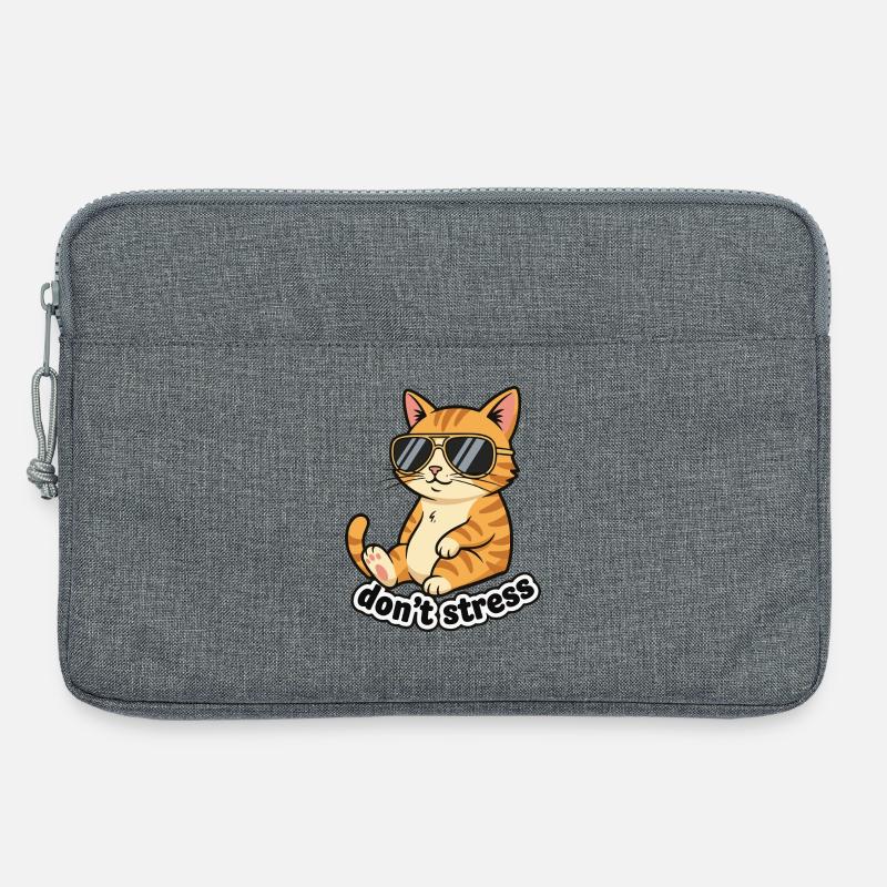 Stress dich nicht, Katze - Laptoptasche 13" - Grau meliert
