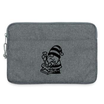 Nain pâtisserie en pain d’épices - Sacoche pour ordinateur portable 13 pouces - gris chiné - Devant