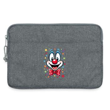 Déguisement de clown de carnaval Carnaval Carnaval - Sacoche pour ordinateur portable 13 pouces - gris chiné - Devant