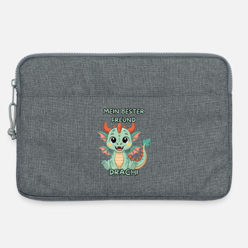 Mein bester Freund Drachi - Laptoptasche 13" - Grau meliert