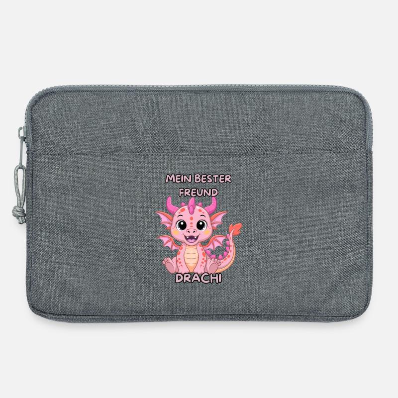Mein bester Freund Drachi - Laptoptasche 13" - Grau meliert