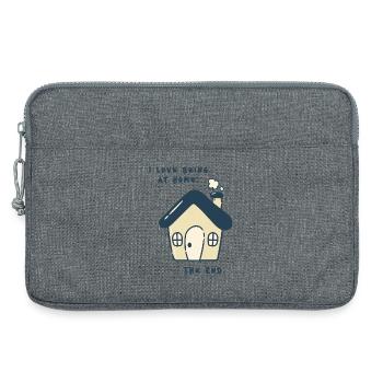 I love being at home – Introvertiertes Statement - Laptoptasche 13" - Grau meliert - Vorne