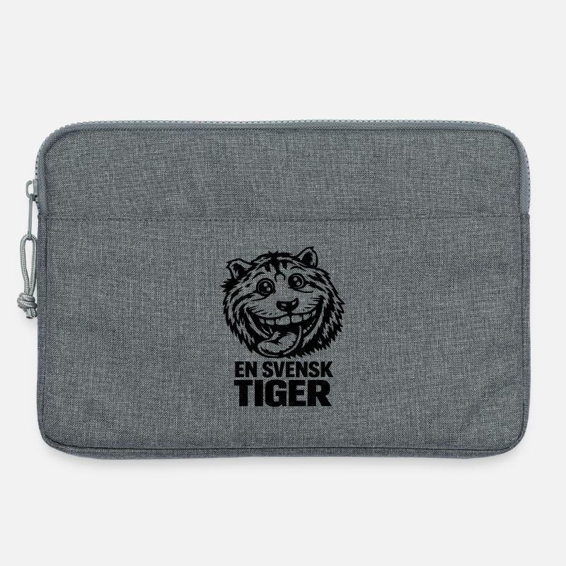 Ein schwedischer Tiger - Laptoptasche 13" - Grau meliert