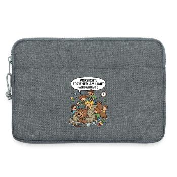 Erzieher Am Limit Glücklich - Laptoptasche 13" - Grau meliert - Vorne