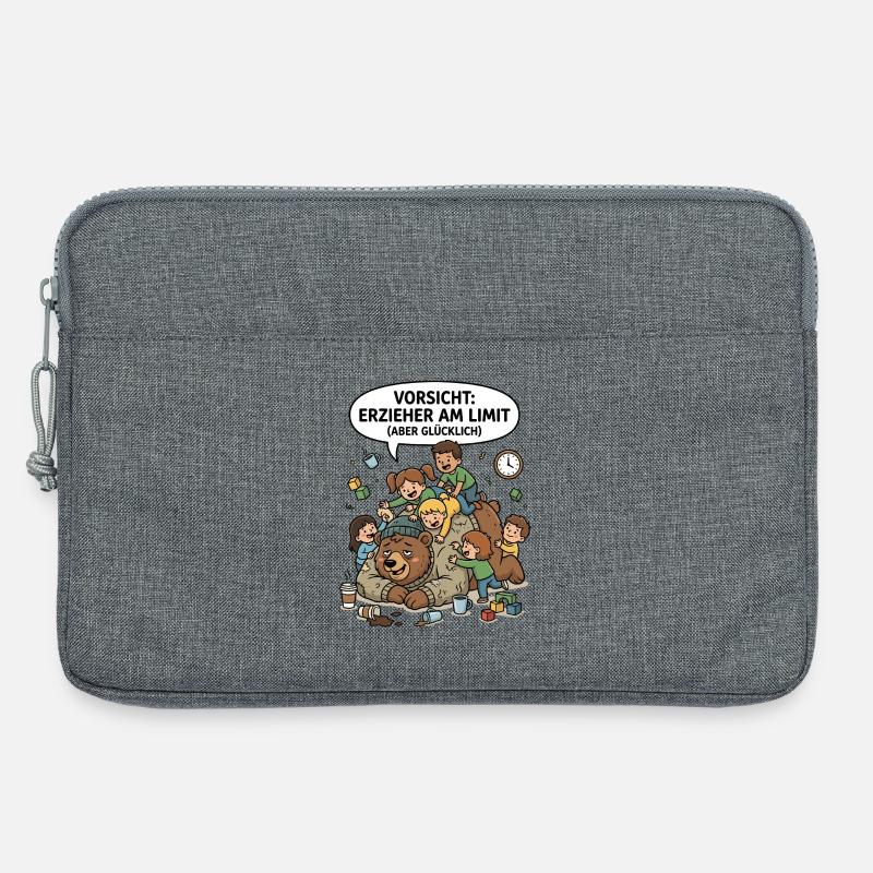 Erzieher Am Limit Glücklich - Laptoptasche 13" - Grau meliert