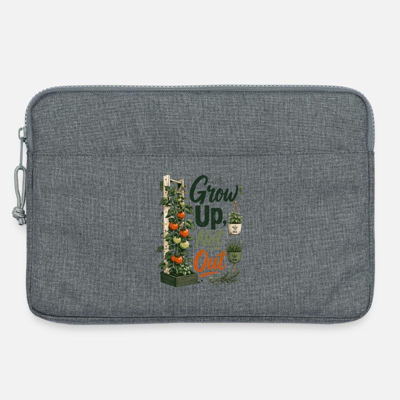 Grow Up Not Out - Laptoptasche 13" - Grau meliert