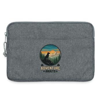 Randonnée - Aventure en plein air - L’aventure attend - Sacoche pour ordinateur portable 13 pouces - gris chiné - Devant