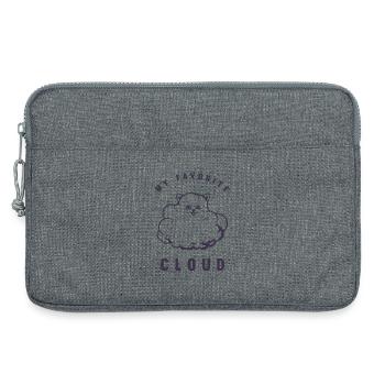 Mon nuage préféré - Poméranian - Sacoche pour ordinateur portable 13 pouces - gris chiné - Devant