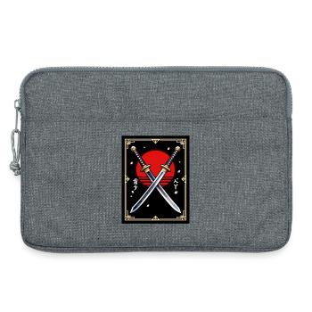 Crimson Sun Doppelklingen - Laptoptasche 13" - Grau meliert - Vorne