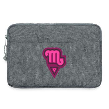 Tierkreis, Stammesskorpion und Wasser - Laptoptasche 13" - Grau meliert - Vorne