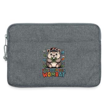 Dein Wombat - Laptoptasche 13" - Grau meliert - Vorne