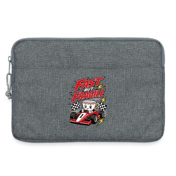 Fast But Fragile Racing Coffee - Laptop bag 13" - heather grey - Front