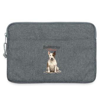 Bull Terrier Mom – Gift for Proud Dog Moms - Laptop bag 13" - heather grey - Front