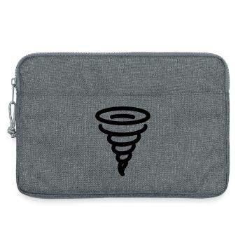 tornade - Sacoche pour ordinateur portable 13 pouces - gris chiné - Devant