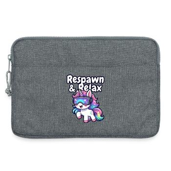 Unicorn VR Chill : Réapparition & Détente - Sacoche pour ordinateur portable 13 pouces - gris chiné - Devant