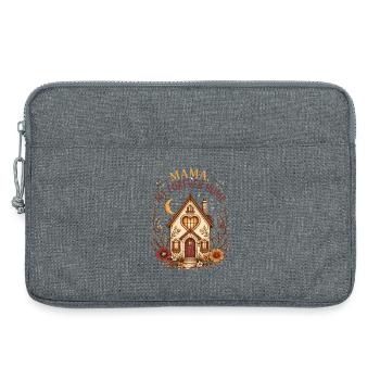 Mama, mein Zuhause für immer - Laptoptasche 13" - Grau meliert - Vorne
