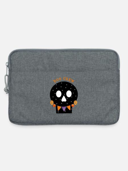 Starry Skull Boo Crew Halloween - Laptoptasche 13" - Grau meliert