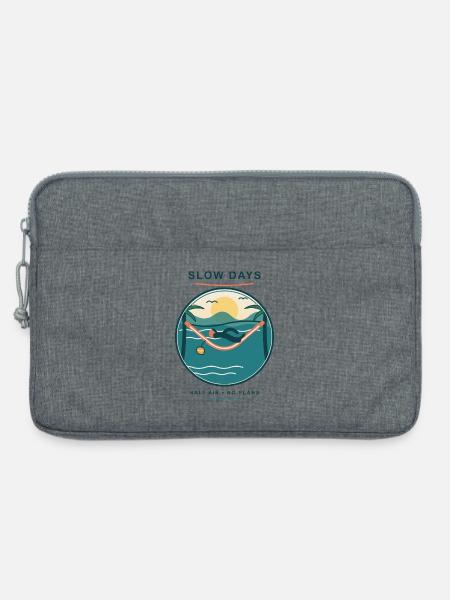 Slow Days Strandhammock Signet - Laptoptasche 13" - Grau meliert