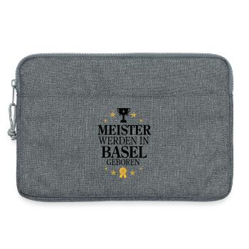 Maîtres de Bâle - Sacoche pour ordinateur portable 13 pouces - gris chiné - Devant