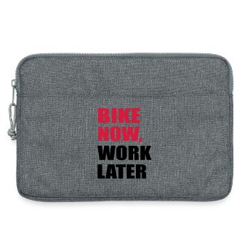 motorcycle - Laptop bag 13" - heather grey - Front