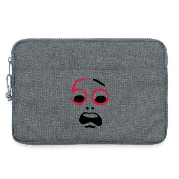 Help, 50 years! - Laptop bag 13" - heather grey - Front