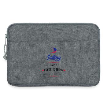 navigation à voile - Sacoche pour ordinateur portable 13 pouces - gris chiné - Devant
