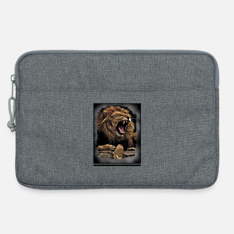 Löwe - Laptoptasche 13" - Grau meliert