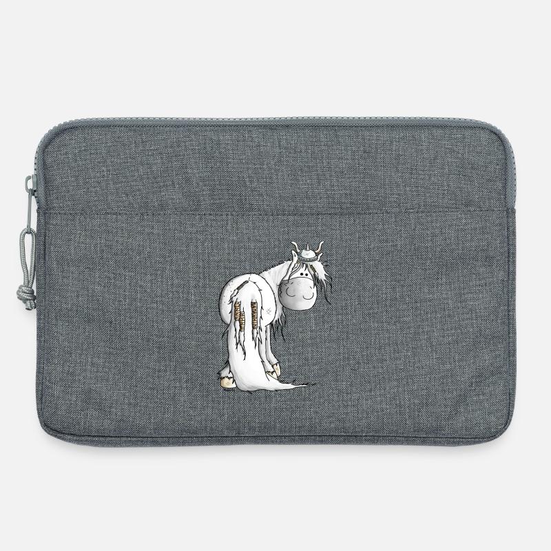 Wikinger Isländer - Pferd - Laptoptasche 13" - Grau meliert