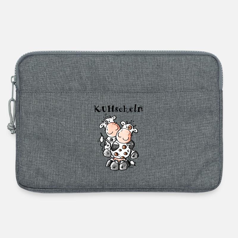 KUHschelnde Kühe - Kuh - Laptoptasche 13" - Grau meliert