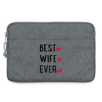 Épouse - Sacoche pour ordinateur portable 13 pouces - gris chiné - Devant