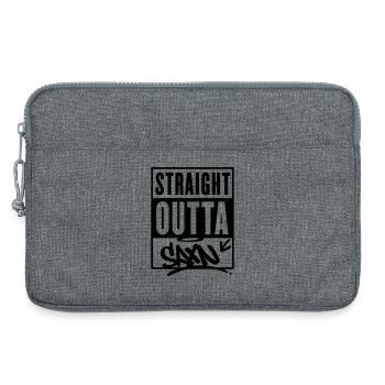 straight outta saxn sachsen - Laptoptasche 13" - Grau meliert - Vorne