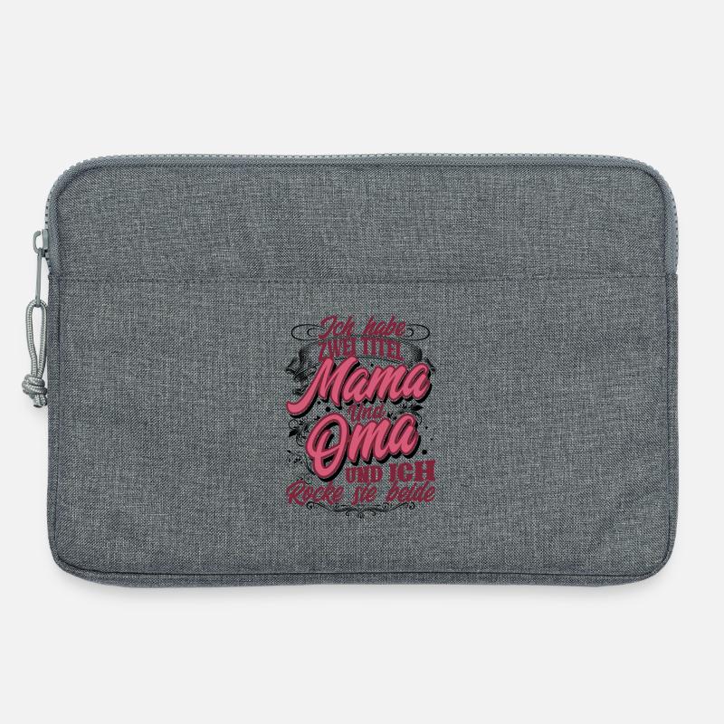 Mama Oma - Laptoptasche 13" - Grau meliert