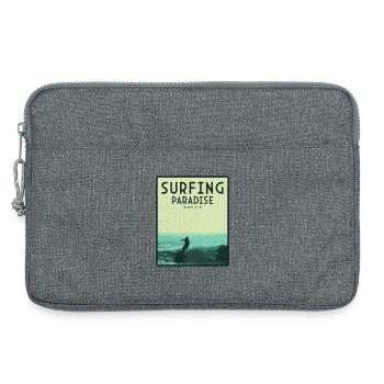 Surfing paradise Honolulu - Laptop bag 13" - heather grey - Front