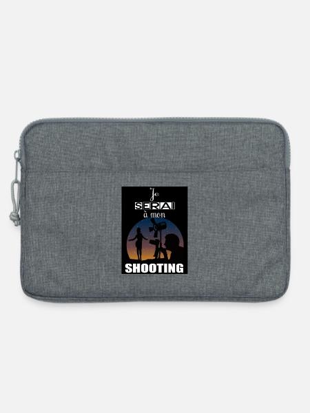 Ich werde schießen - Laptoptasche 13" - Grau meliert