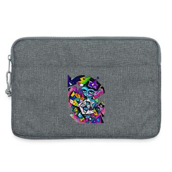 Graffiti - Laptop bag 13" - heather grey - Front