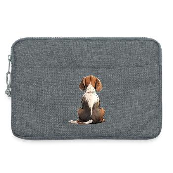 Beagle - Laptoptasche 13" - Grau meliert - Vorne
