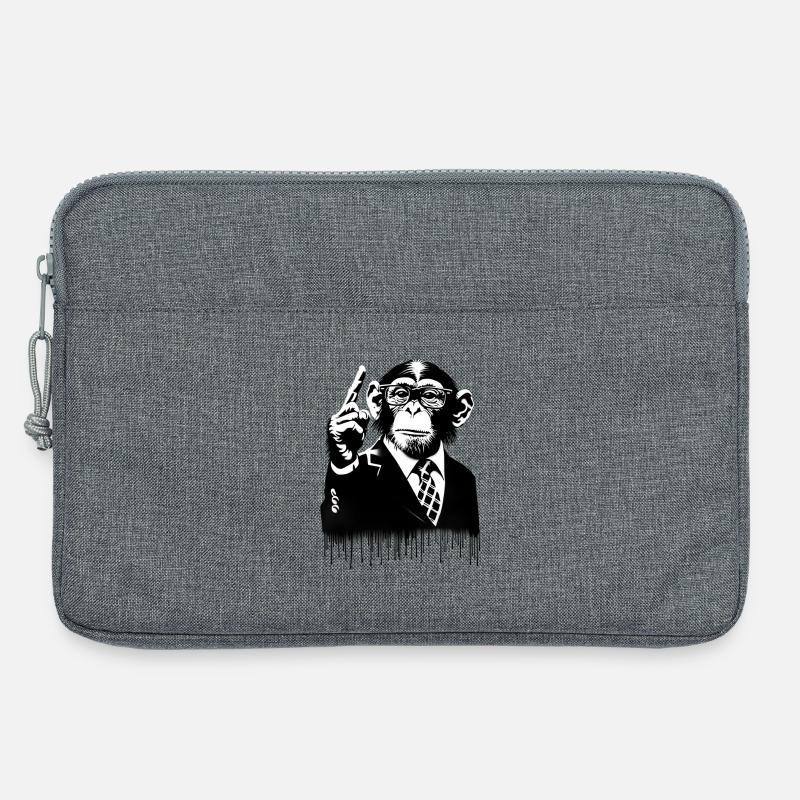 Lehrer. Monkey Life Affenleben - Laptoptasche 13" - Grau meliert