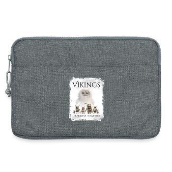 Magst du Kreaturen aus dem hohen Norden? Nimm es! - Laptoptasche 13" - Grau meliert - Vorne