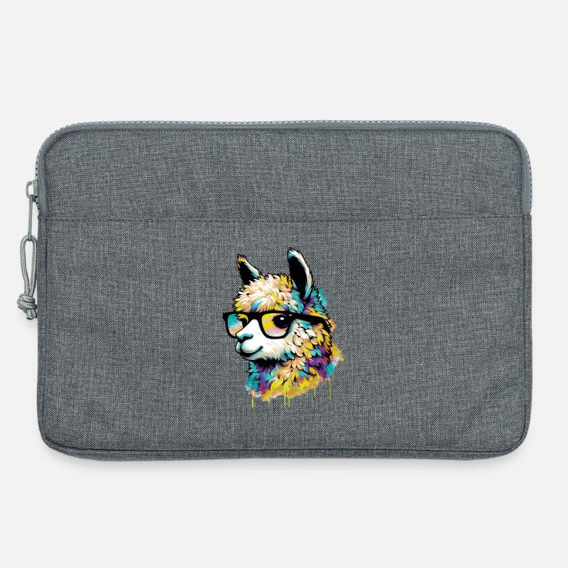 Alpaka - Laptoptasche 13" - Grau meliert