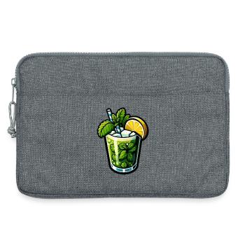 Mojito Cocktail Rum Limette Minze - Laptoptasche 13" - Grau meliert - Vorne