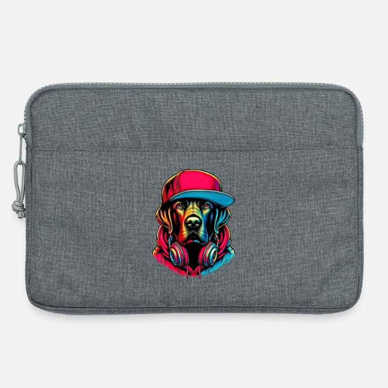 Hund - Laptoptasche 13" - Grau meliert
